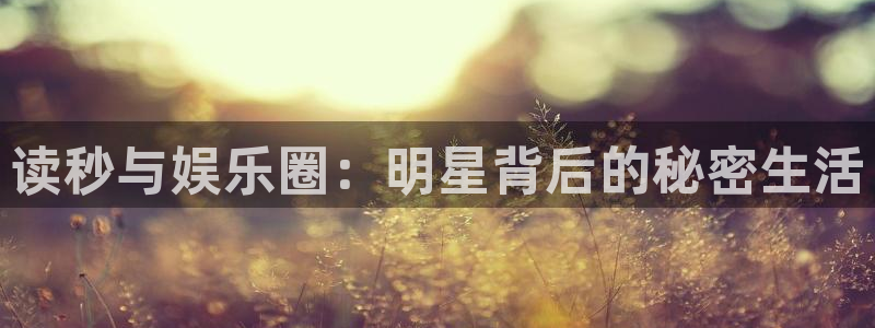 东莞市耀世娱乐电子科技有限公司：读秒与娱乐圈：明星背后的秘密生活